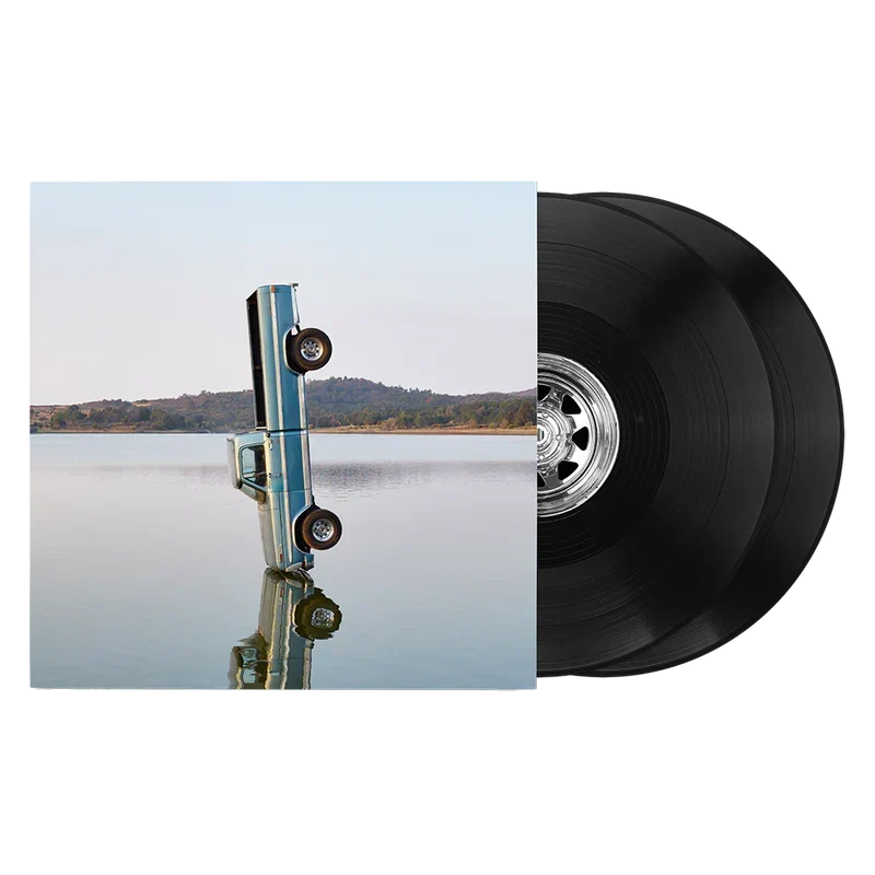 Post Malone F-1 Trillion limited edition 2LP with the sinking car cover art and black vinyl records