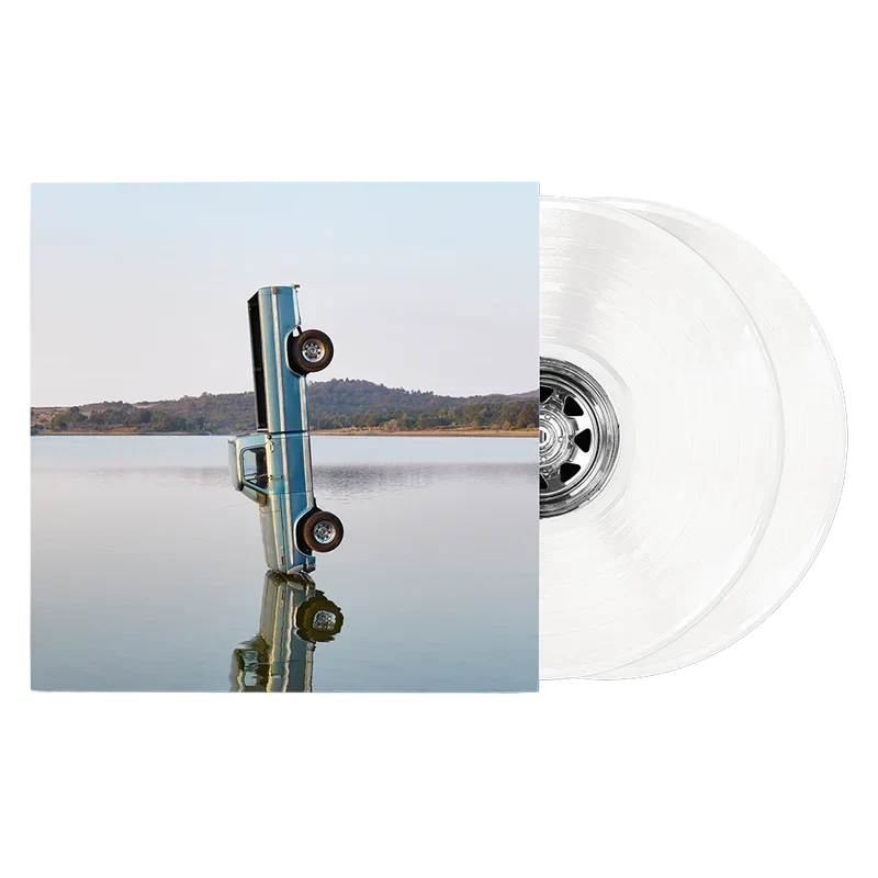 Post Malone F-1 Trillion exclusive white vinyl 2LP with the sinking car album cover artwork