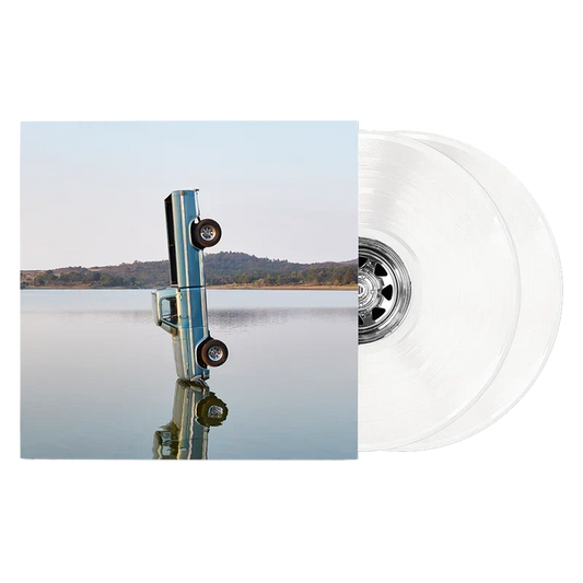 Post Malone F-1 Trillion exclusive white vinyl 2LP with the sinking car album cover artwork