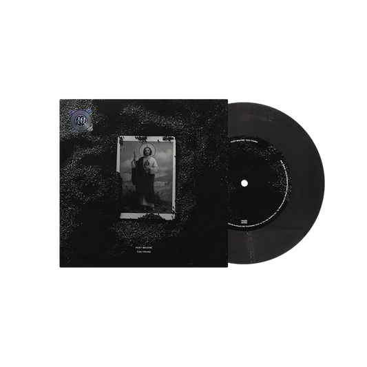 Post Malone Too Young limited edition 7-inch vinyl with a framed portrait sleeve and black record