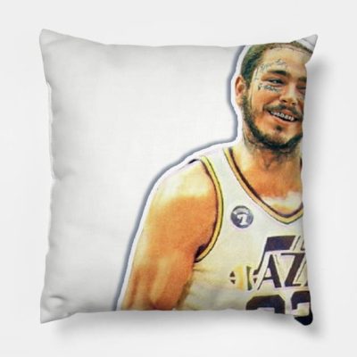 Post Karl Malone Throw Pillow Official Post Malone  Merch