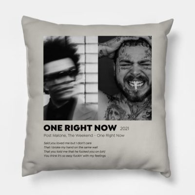 One Right Now V2 Throw Pillow Official Post Malone  Merch
