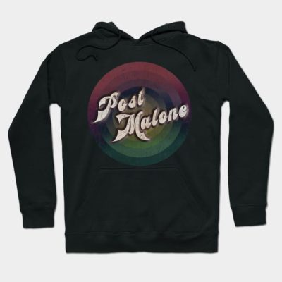 Retro Vintage Circle Post Malone Hoodie Official Post Malone  Merch