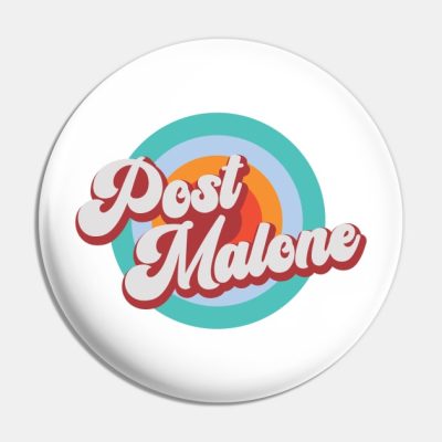 Color Circle With Name Post Pin Official Post Malone  Merch