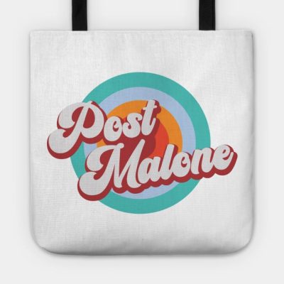 Color Circle With Name Post Tote Official Post Malone  Merch