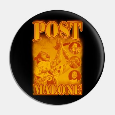 Post Malone Orange Pin Official Post Malone  Merch