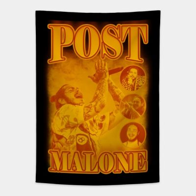 Post Malone Orange Tapestry Official Post Malone  Merch