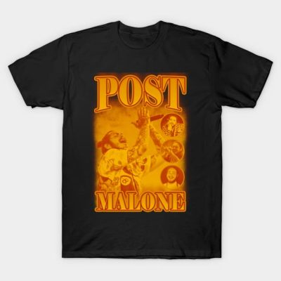 Post Malone Orange T-Shirt Official Post Malone  Merch