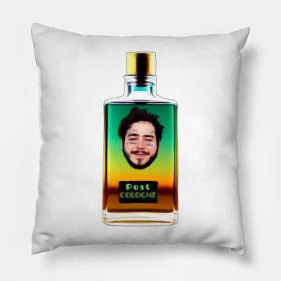 Post Cologne Throw Pillow Official Post Malone  Merch