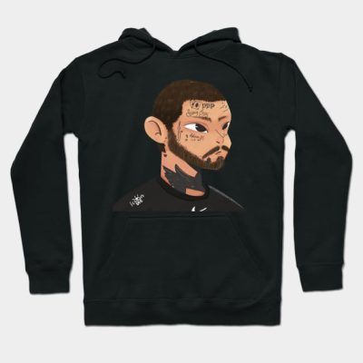 Post Malone Illustration Hoodie Official Post Malone  Merch