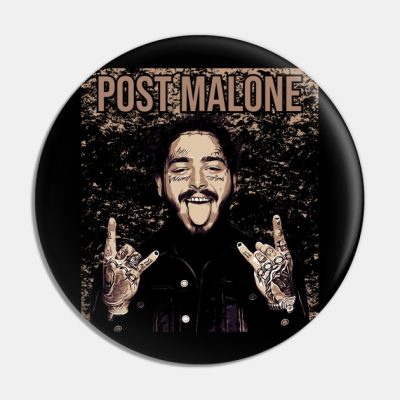 Post Malone Rapper Pin Official Post Malone  Merch