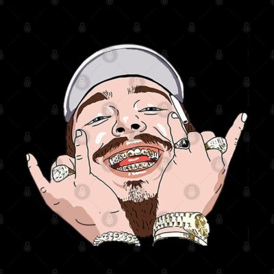 Post Malone Smiled Tapestry Official Post Malone  Merch