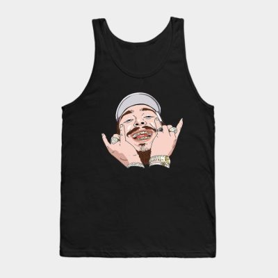 Post Malone Smiled Tank Top Official Post Malone  Merch