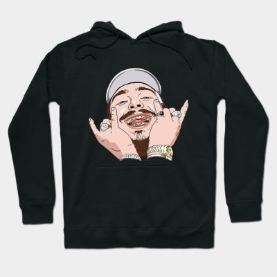 Post Malone Smiled Hoodie Official Post Malone  Merch