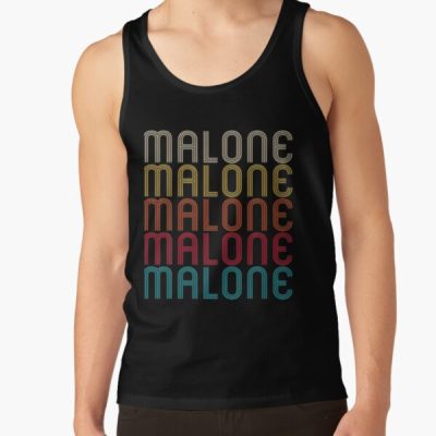 Malone Retro Vintage Style Name Tank Top Official Post Malone  Merch