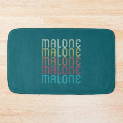 Malone Retro Vintage Style Name Bath Mat Official Post Malone  Merch