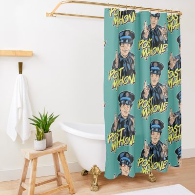 Post Mahoney Shower Curtain Official Post Malone  Merch