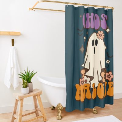 Ghost Malone Spooky86 Shower Curtain Official Post Malone  Merch