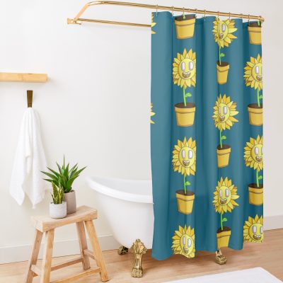Sunflower Shower Curtain Official Post Malone  Merch