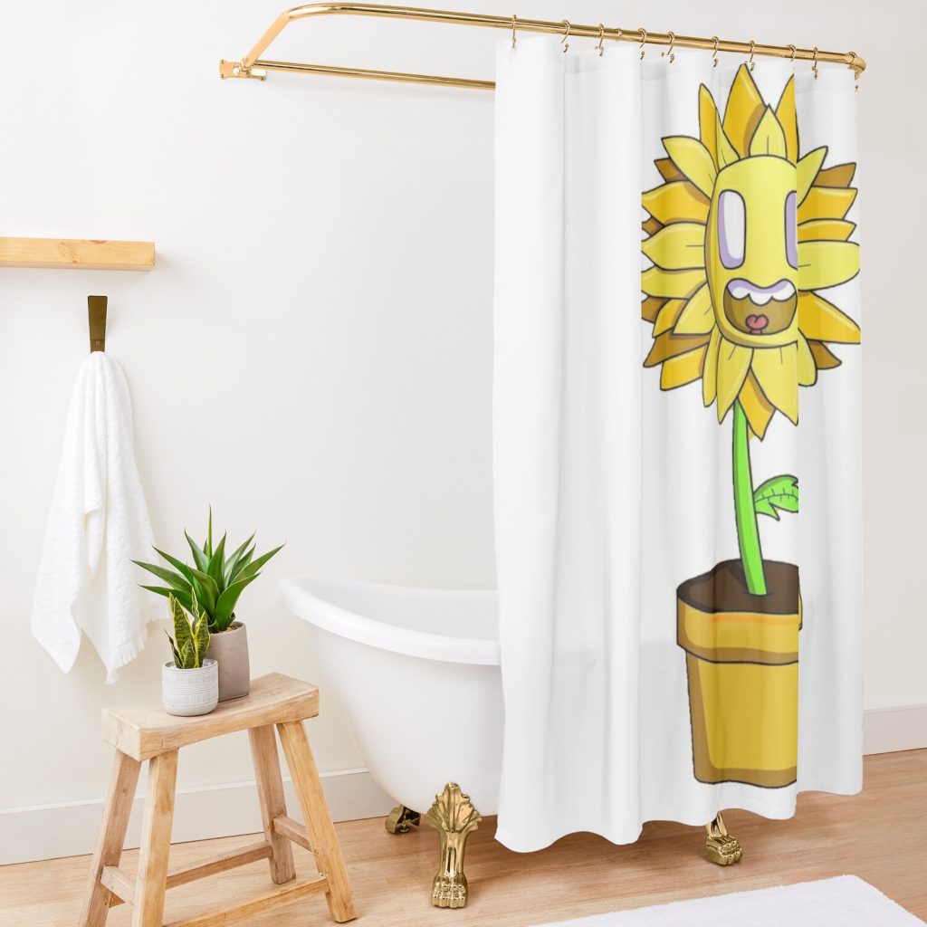 Sunflower Shower Curtain Official Post Malone  Merch