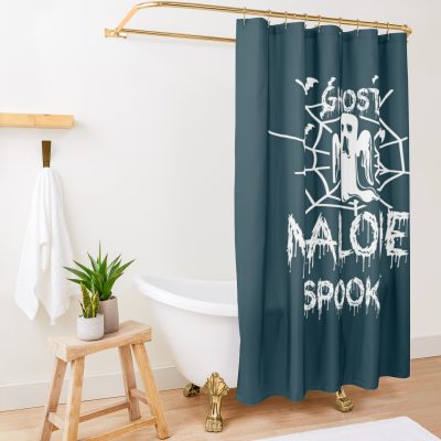 Ghost Malone Spooky Shower Curtain Official Post Malone  Merch