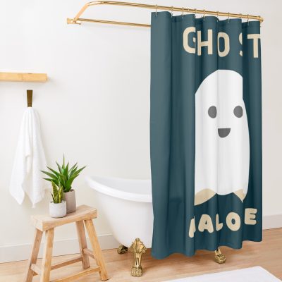 Ghost Malone Spooky Shower Curtain Official Post Malone  Merch