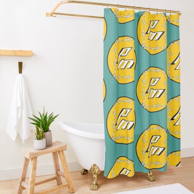 P Malone Shower Curtain Official Post Malone  Merch