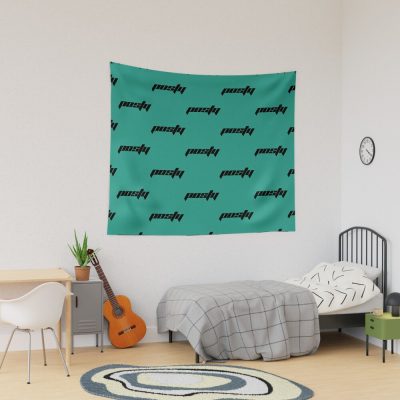 Posty Black Design Tapestry Official Post Malone  Merch