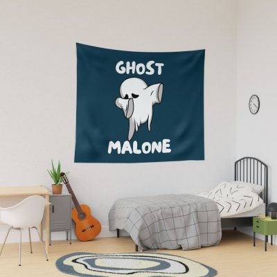 Ghost Malone Spooky Halloween Boo Tee Gift Tapestry Official Post Malone  Merch