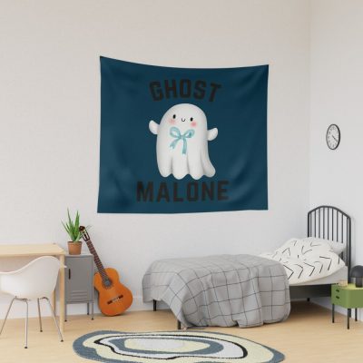 Ghost Malone Spooky Boo Tapestry Official Post Malone  Merch