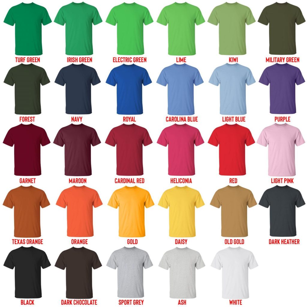 t shirt color chart - Post Malone Shop